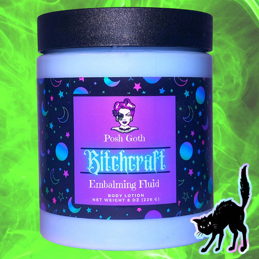 B*tchcraft Body Lotion – Goth Cherry Citrus Scent, Vegan Skincare