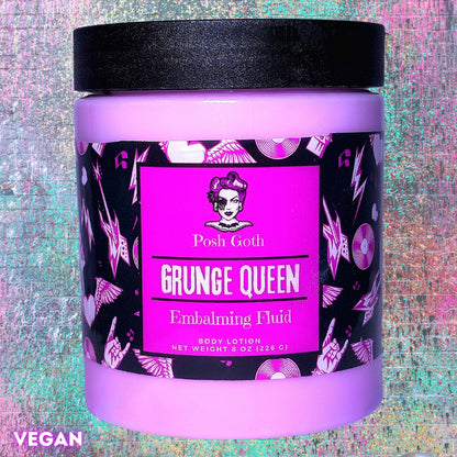 Grunge Queen Body Lotion – Raspberry, Jasmine and White Musk | Goth Grunge Beauty | Witchy Bath & Body