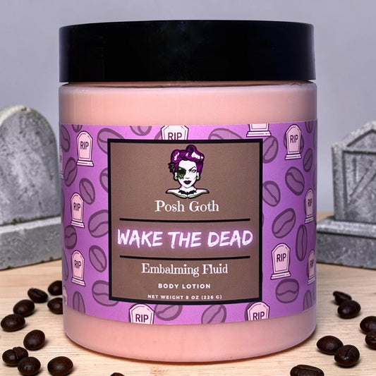 Wake the Dead Body Lotion - Coffee Scented Moisturizer - Goth Skincare - Witchy Self Care Gift - Hydrating Vegan Lotion - Spooky Beauty