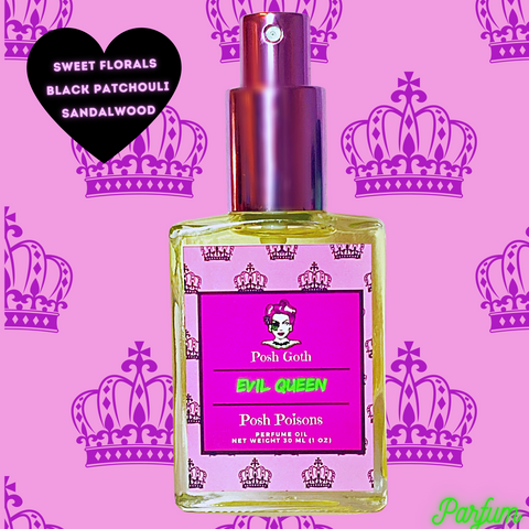 Evil Queen Floral Gothic Perfume 1 oz spray - Posh Goth -  