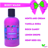 SEANCE Sugared Rock Candy and Spearmint Bubble Bath and Body Wash 8 oz Active