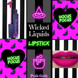 Hocus Pocus Long-Wear Wicked Liquids™ Matte Purple Burgundy Lipstick