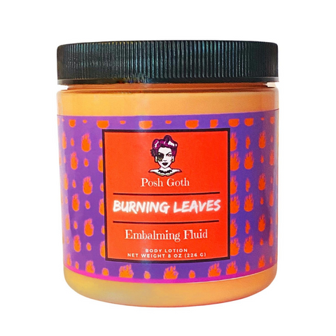 BURNING LEAVES Embalming Scented Body Lotion by Posh Goth - Posh Goth - Goth Bath 