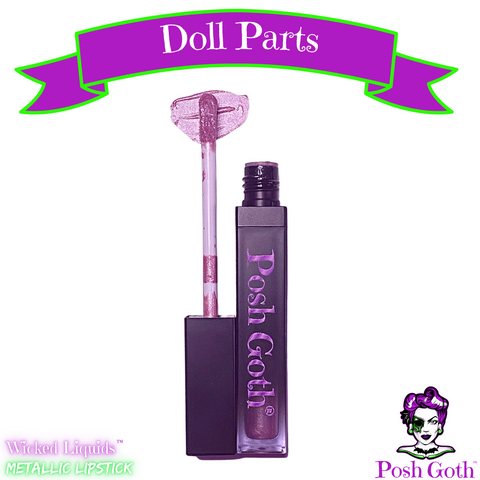 DOLL PARTS Long-Wear Wicked Liquids™ Metallic Baby Pink Lipstick - Posh Goth -  