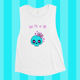 GET FIT OR DIE Ladies’ Muscle Tank - Posh Goth -  