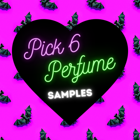 Pick 6 Posh Poisons Gothic Perfume Sampler Set - Posh Goth - Gothic Perfume 