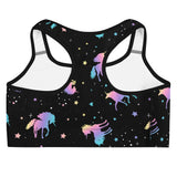 Death By Unicorn Goth Gym Sports Bra