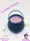 Bubbling Cauldron Bath Bomb in LAVENDER SCREAMS Scent by Posh Goth - Posh Goth - Goth Soap 