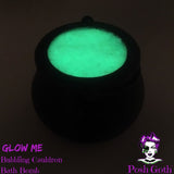 GLOW ME glow in the dark Vanilla Lime scented Bubbling Cauldron Bath Bomb by Posh Goth - Posh Goth -  