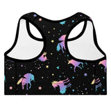 DEATH BY UNICORN Padded Sports Bra by NekroFit - Posh Goth -  