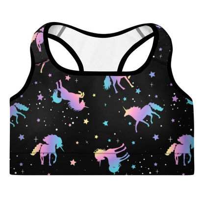 DEATH BY UNICORN Padded Sports Bra by NekroFit - Posh Goth -  
