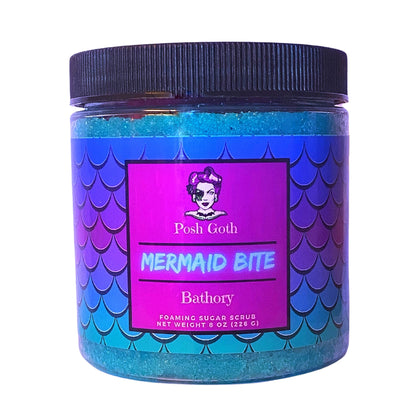MERMAID BITE Mango Papaya and Peppermint Foaming Sugar Scrub - Posh Goth - Posh Goth -  