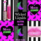 MOONSTONED Wicked Liquids™ Pink Glitter Gloss - Posh Goth -  