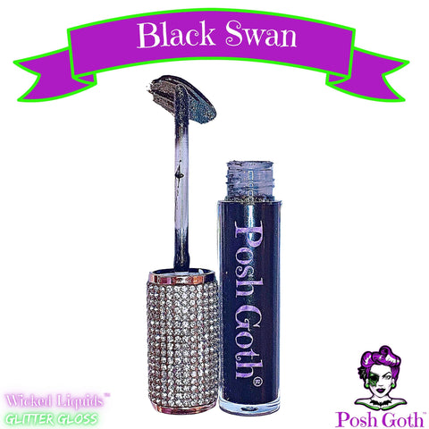 BLACK SWAN Wicked Liquids™ Glitter Gloss - Posh Goth -  