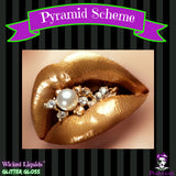 PYRAMID SCHEME Wicked Liquids™ Gold Glitter Gloss - Posh Goth -  