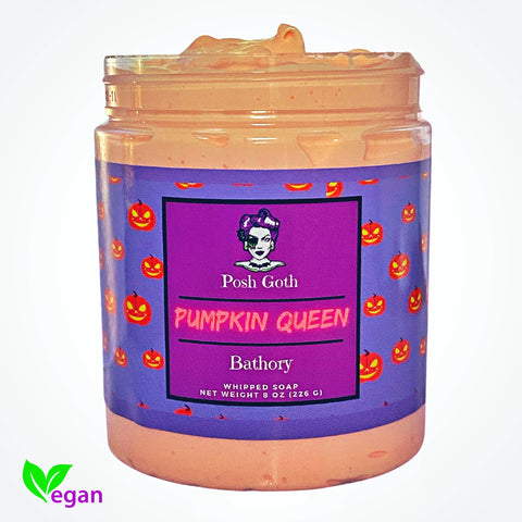 PUMPKIN QUEEN Whipped Soap 8 oz - Posh Goth -  