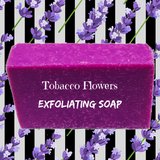 Tobacco Flowers Exfoliating Bath Bar - All Natural Handemade Soap - Posh Goth - Goth Soap 