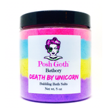 DEATH BY UNICORN Bubbling Bath Salts by Posh Goth - Posh Goth -  