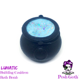 LUNATIC Fruity and Floral Scented Bubbling Cauldron Bath Bomb by Posh Goth - Posh Goth - Gothic Soap 