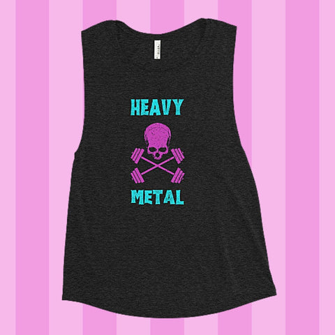 HEAVY METAL Goth Gym Workout Tank 
