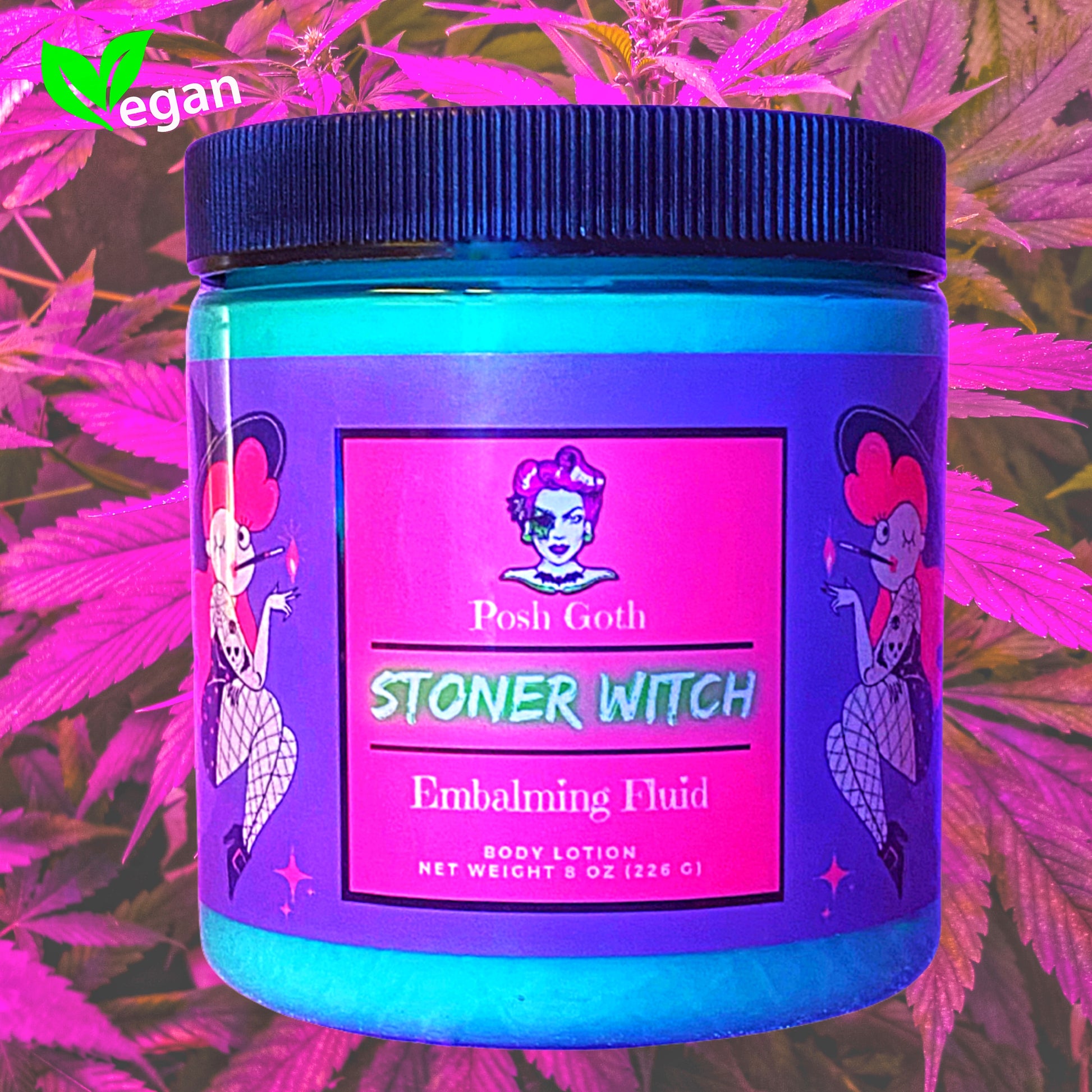 STONER WITCH Goth Body Lotion by Posh Goth - Posh Goth - Goth Soap 