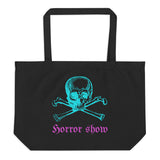 HORROR SHOW Large Organic Gym Tote Bag